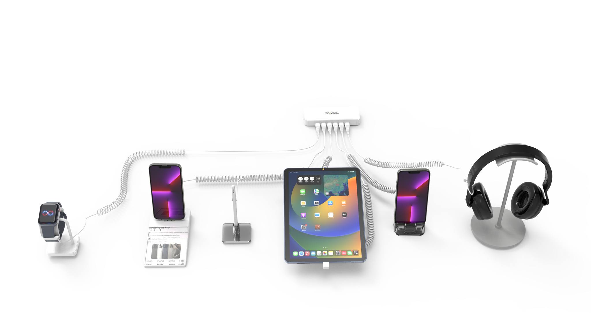 Additional image 3 for 6 Ports Anti-Theft Security Alarm Controller for Mobile || Tocvue